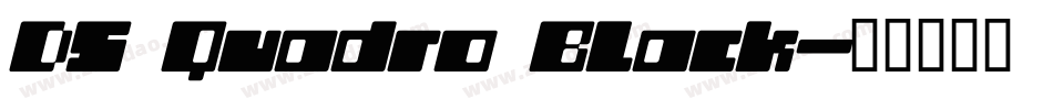 DS Quadro Black字体转换